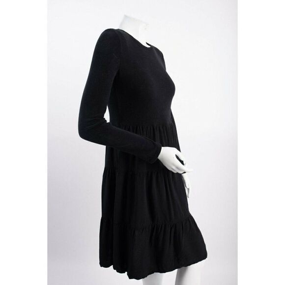 Zara Womens Dress S Crew neck A-Line Black - Picture 4 of 6